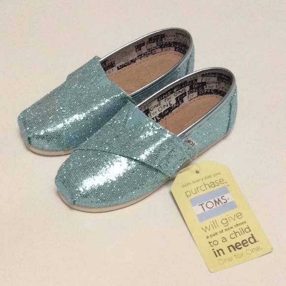 Toms Other - Toms tiny classic turquoise glitter size 11T